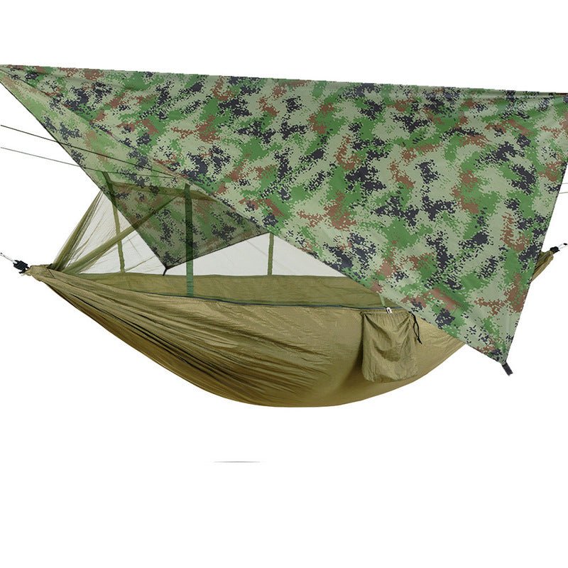 Outdoor Double Camping Hammock with Mosquito Net & Rain Fly – Sleep Wild, Stay Protected