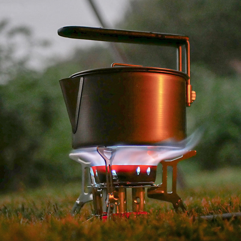 Three Core Power Camping Gas Stove – Triple Burner Strength in a Featherlight Frame