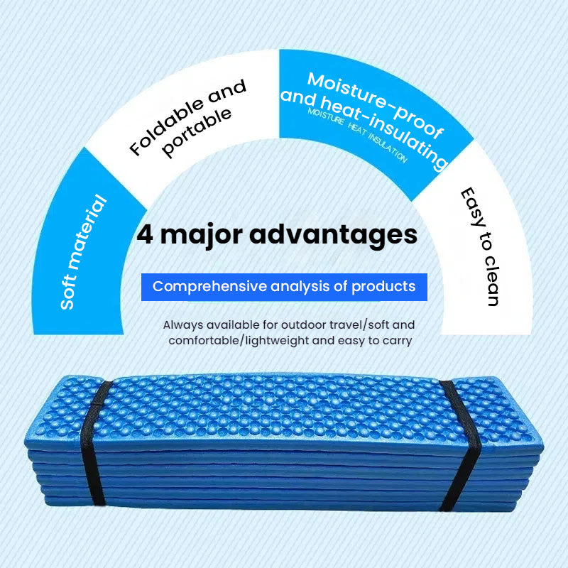 Foldable Camping Pad – Moisture-Proof IXPE Foam with Aluminum Membrane