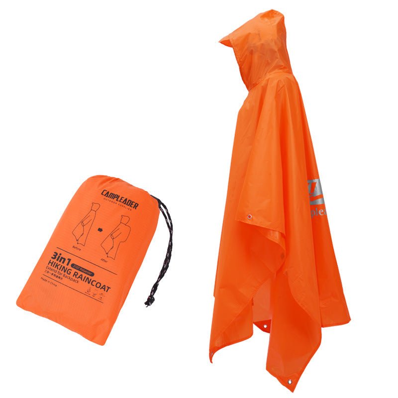 🌧️ 3-in-1 Waterproof Rain Poncho – Shelter, Shield, Ground Cover