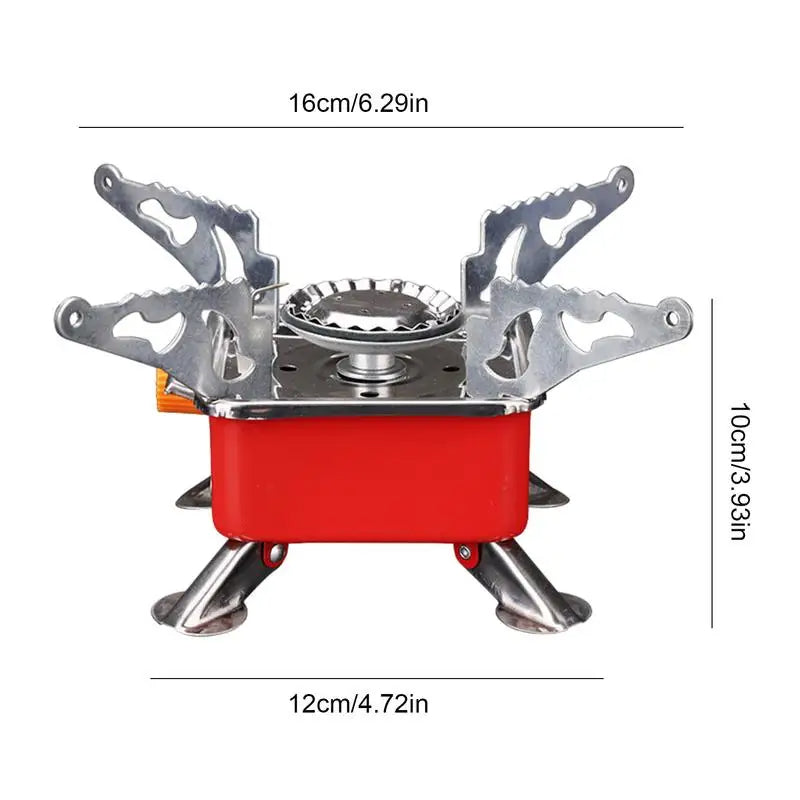 Foldable Windproof Portable Stove – Compact Power for the Wild