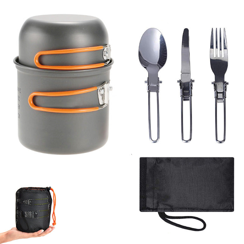 Portable Camping Cooking Set with Storage Sack – Cook Anywhere, Pack Light