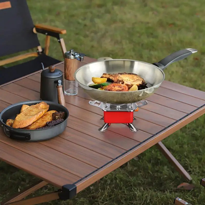 Foldable Windproof Portable Stove – Compact Power for the Wild