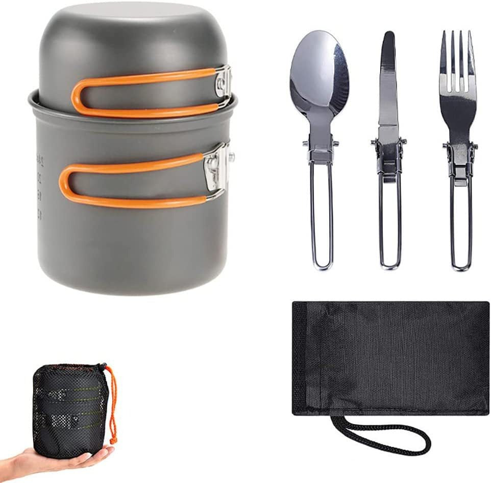 Outdoor Cookware Set – Compact 3-Piece Combo for Campsite Cooking
