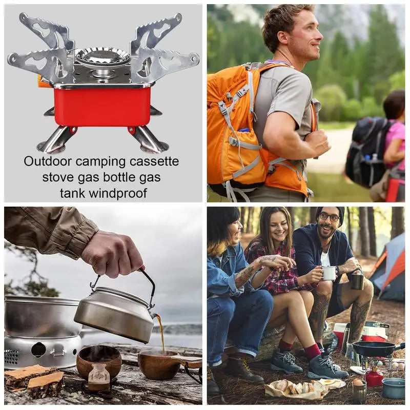 Foldable Windproof Portable Stove – Compact Power for the Wild