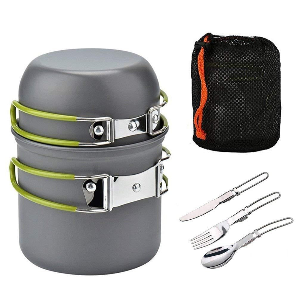 Outdoor Cookware Set – Compact 3-Piece Combo for Campsite Cooking
