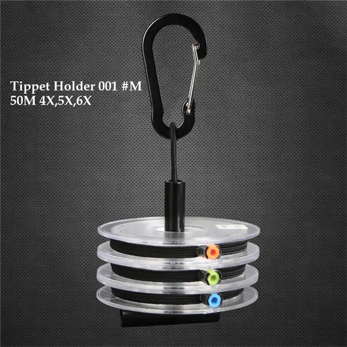 Maximumcatch Fly Fishing Tippet Line – Clear (2X, 3X, 4X, 5X, 6X, 7X) with Tippet Holder & Spool Tender