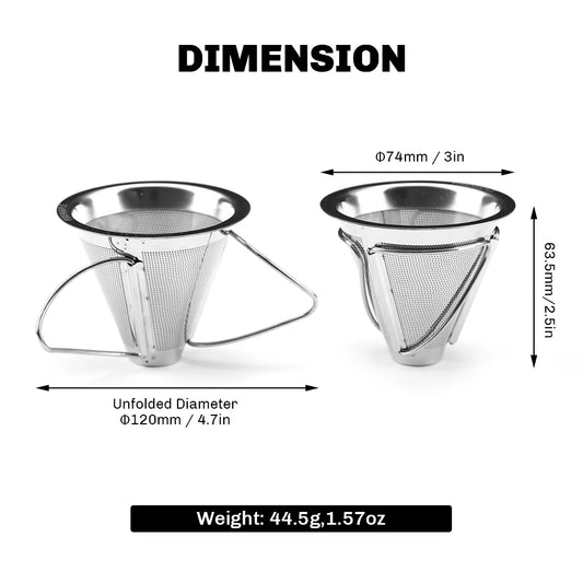 Fire Maple Antarcti Foldable Coffee Filter – Reusable Pour-Over Drip for Outdoor Brewing