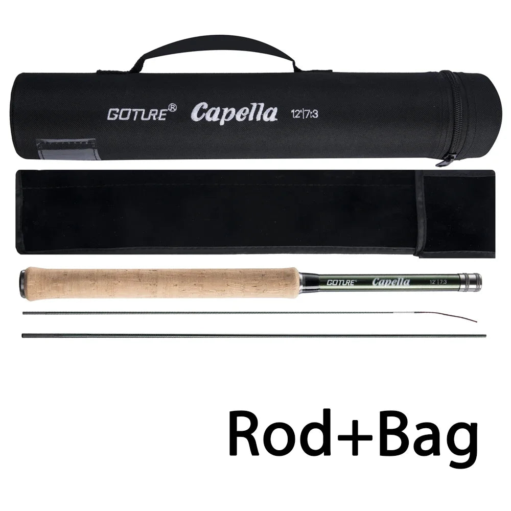 Goture 12FT Classical Tenkara Fly Fishing Rod Combo Super Lightweight • Portable • IM8 Carbon Fiber • Complete Trout Fishing Set