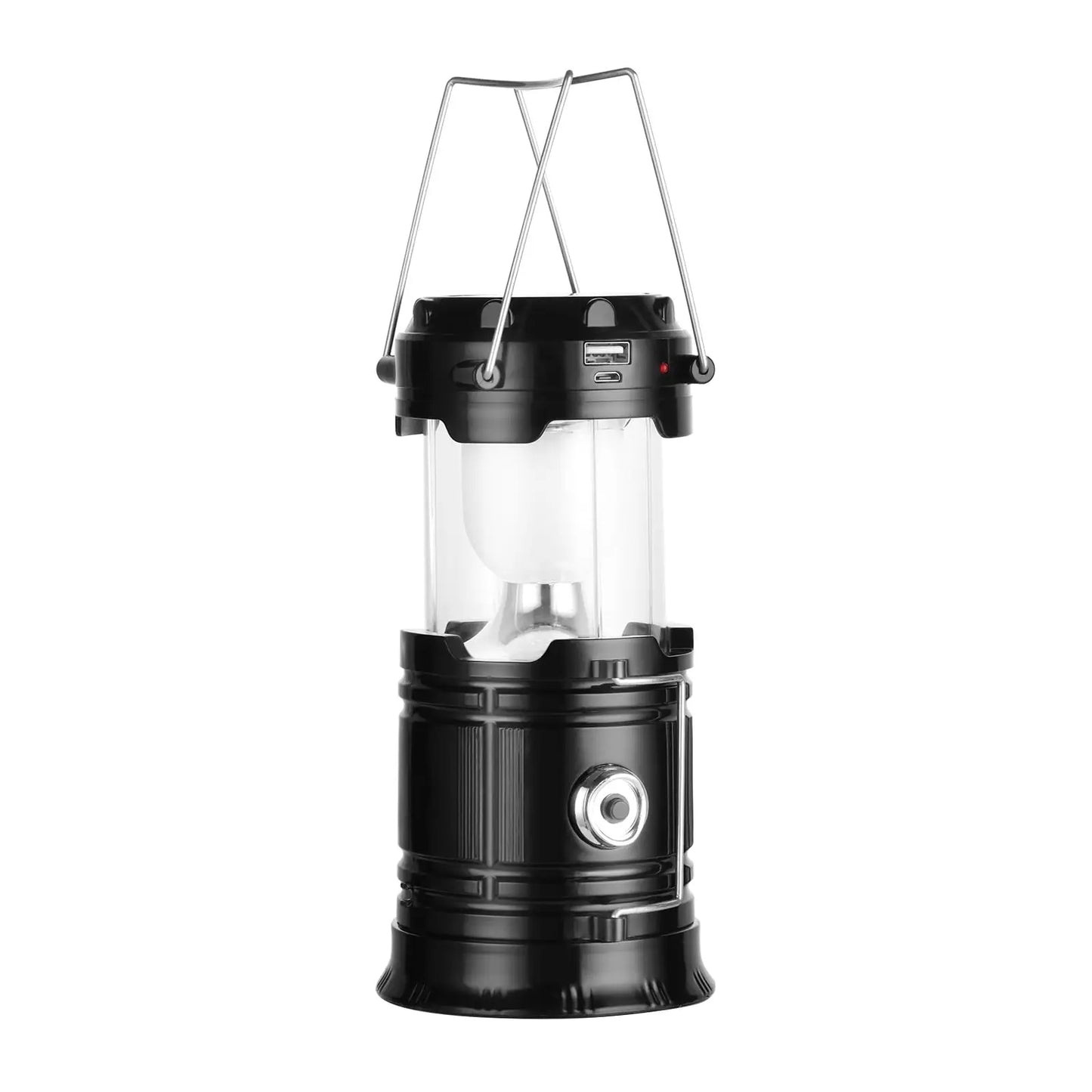 Solar Camping Lantern – USB Rechargeable, Waterproof & Power Bank-Ready