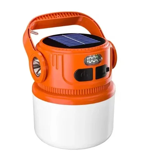 Portable LED Camping Lantern – Solar & USB Rechargeable, Waterproof & Ultra-Light