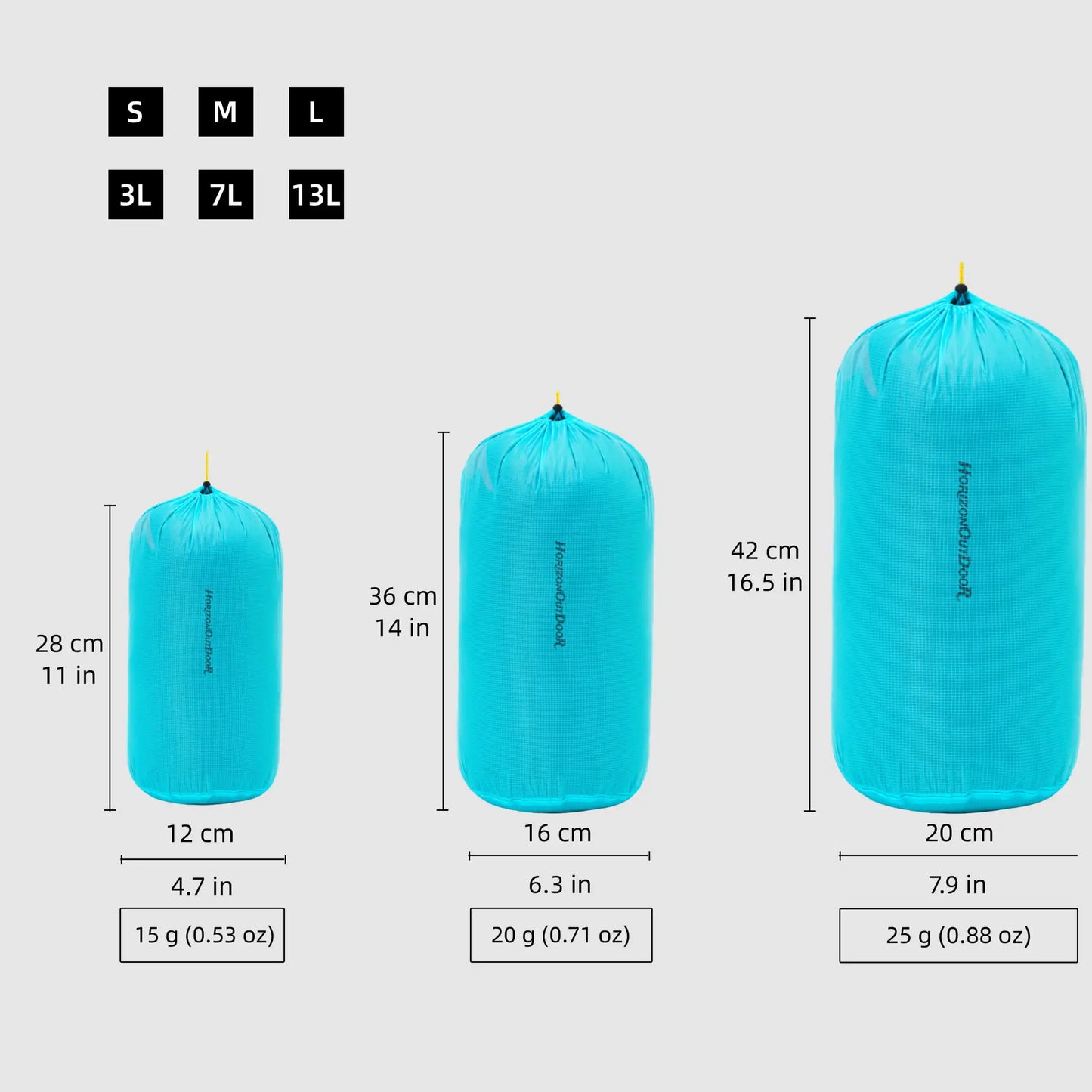 Ultralight Stuff Sack- Ultra-SIL Ripstop | Water-Resistant | Perfect for Travel & Outdoor Adventures