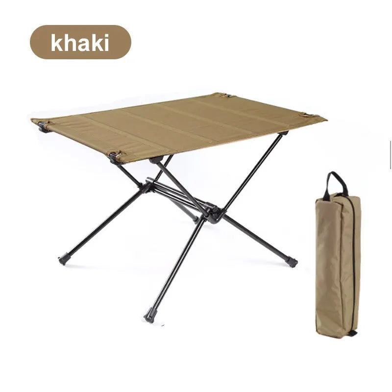 Camping Folding Table – Lightweight Roll-Up Table with 1680D Oxford Top & Aluminum Alloy Frame