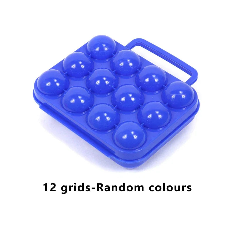 2 / 4 / 6 / 12 Grid Egg Storage Box - Portable Egg Holder Container for Camping