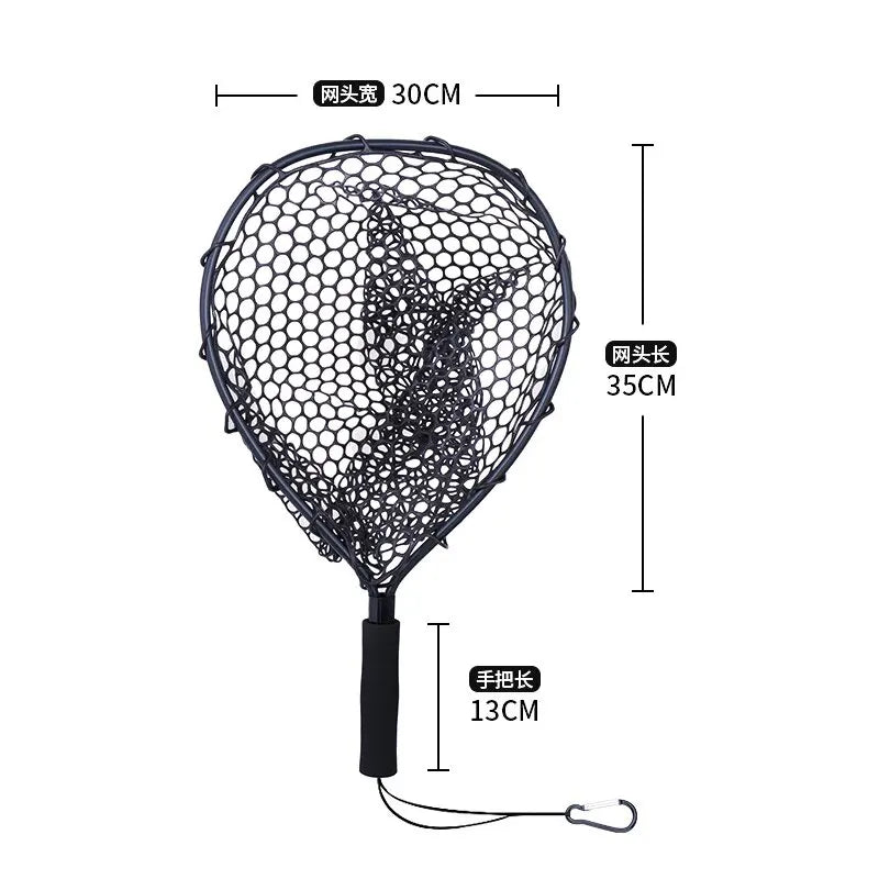 Ultralight Aluminum Alloy Frame • Silicone Wear-Resistant Mesh • Ideal for Fly Fishing