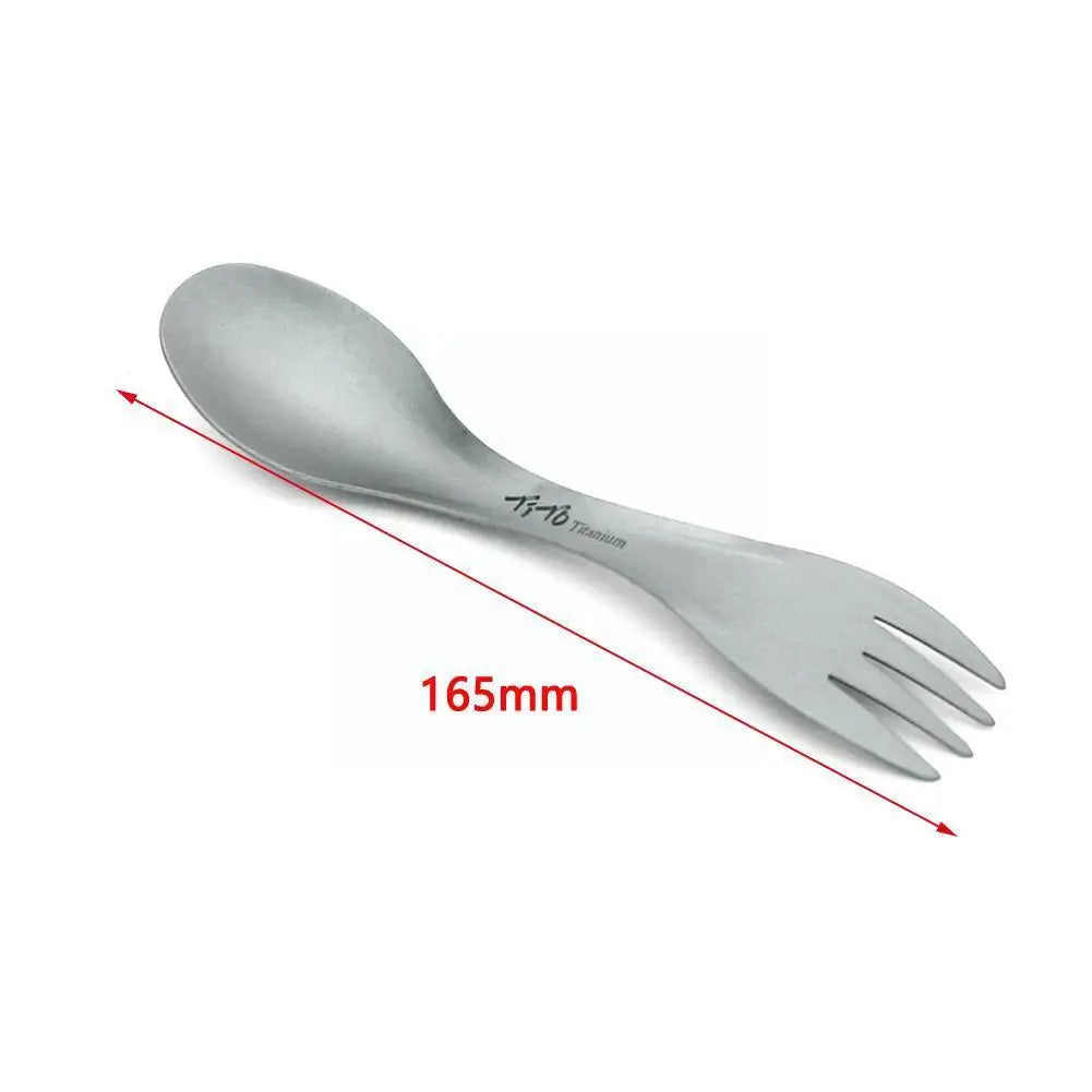 Titanium Spork Spoon – Ultralight 2-in-1 Cookware for Outdoor Adventure