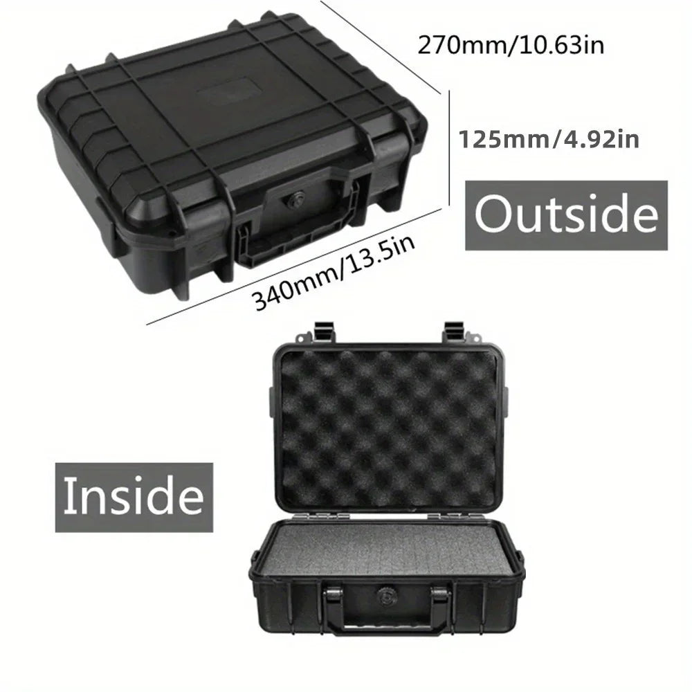 Waterproof Hard Carry Case with Pre-Cut Sponge | Impact-Resistant Organizer for Equipment
