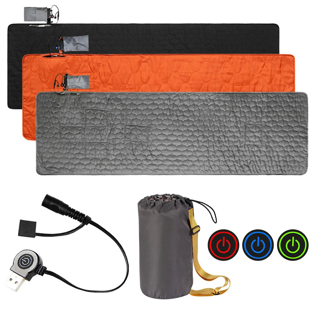 USB Heating Sleeping Mat – Outdoor Electric Heated Pad for Winter Camping