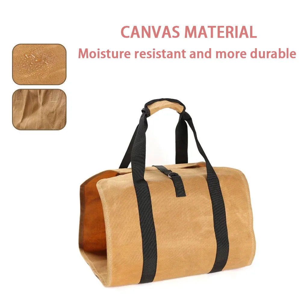 Large Capacity Firewood Storage Bag – Waterproof, Scratch-Resistant & Built for the Outdoors