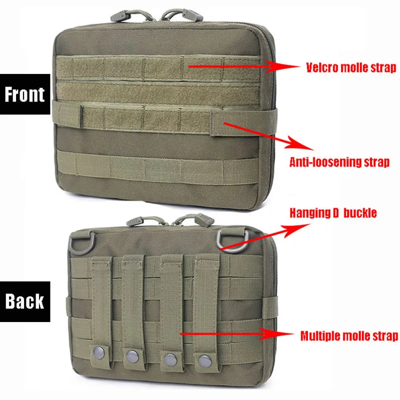 MOLLE Tactical Pouch – Outdoor Emergency Pack for Medical Gear, Tools & EDC Essentials