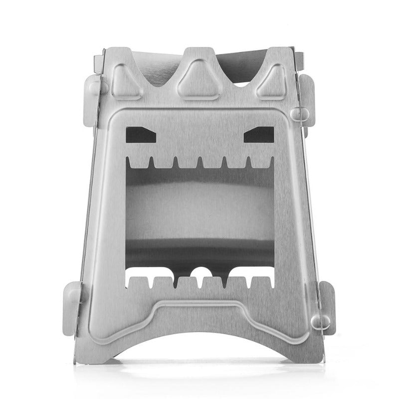 Camping Stove Stainless Steel Backpacking Stove Potable Wood Burning Stoves for Picnic BBQ Camp Hiking-4
