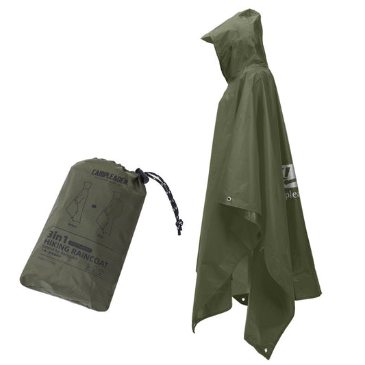 🌧️ 3-in-1 Waterproof Rain Poncho – Shelter, Shield, Ground Cover