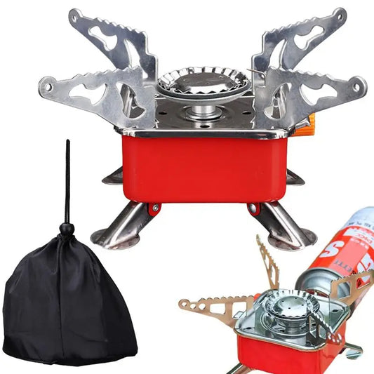 Foldable Windproof Portable Stove – Compact Power for the Wild