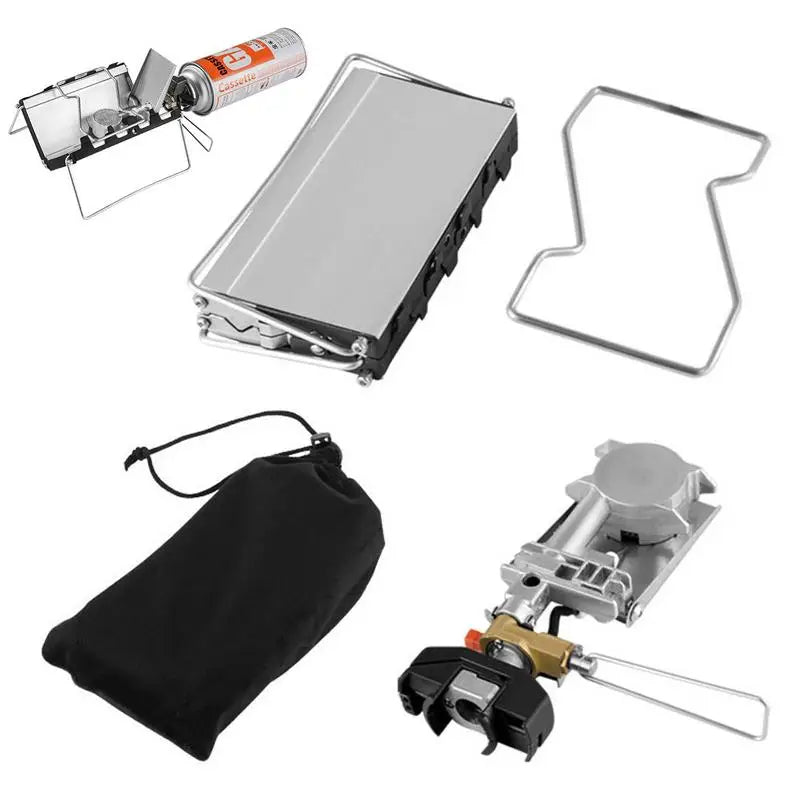 Folding Cassette Stove – Windproof 2600W Power for Outdoor Cooking