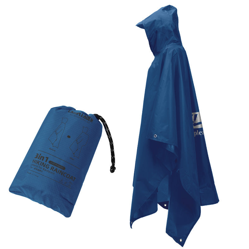 🌧️ 3-in-1 Waterproof Rain Poncho – Shelter, Shield, Ground Cover