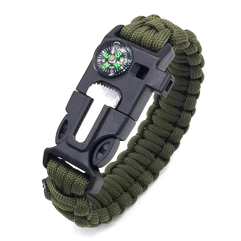 Emergency Survival Bracelet ? Compact Multi?Tool for Outdoor Preparedness