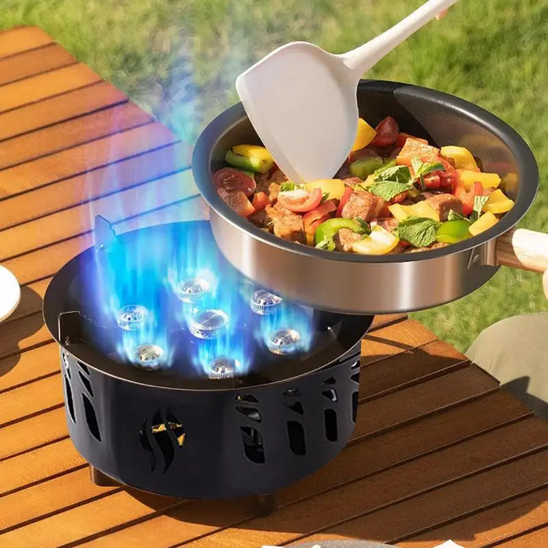 Camping Gas Burner – 7-Core Power, Ultra-Portable with Carrying Bag