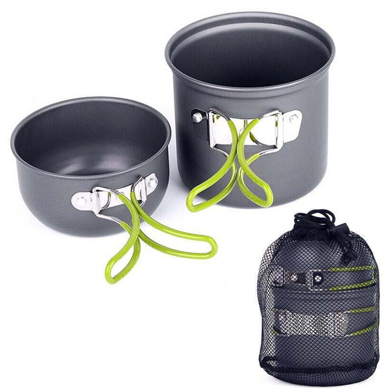Outdoor Cookware Set – Compact 3-Piece Combo for Campsite Cooking