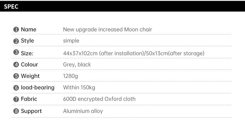 Outdoor Folding Moon Chair – Rugged Comfort That Goes Anywhere