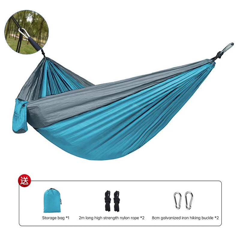Camping Hammock – Single & Double Parachute Nylon Options