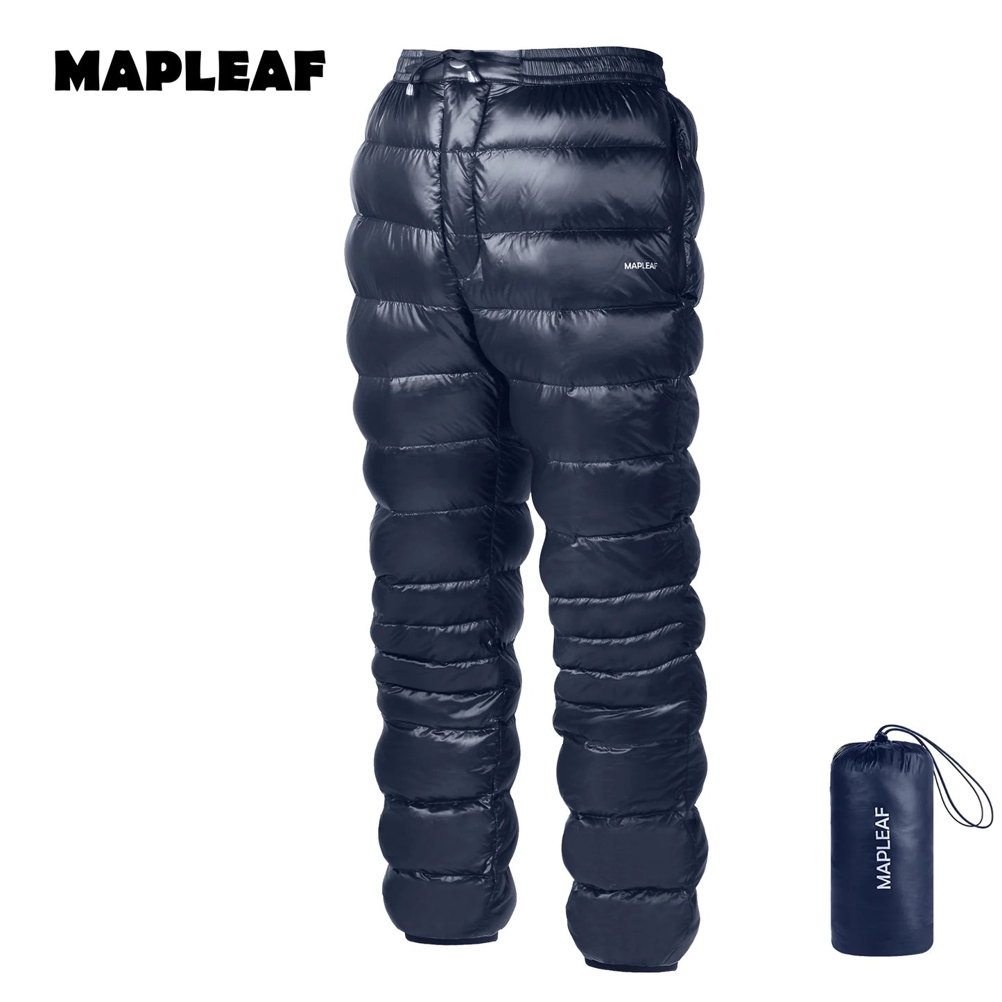 MAPLEAF Ultralight Down Pants – 800FP Warm Winter Trousers for Outdoor Adventures