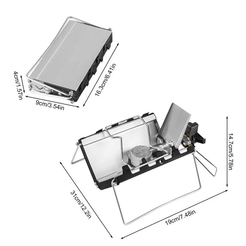 Folding Cassette Stove – Windproof 2600W Power for Outdoor Cooking