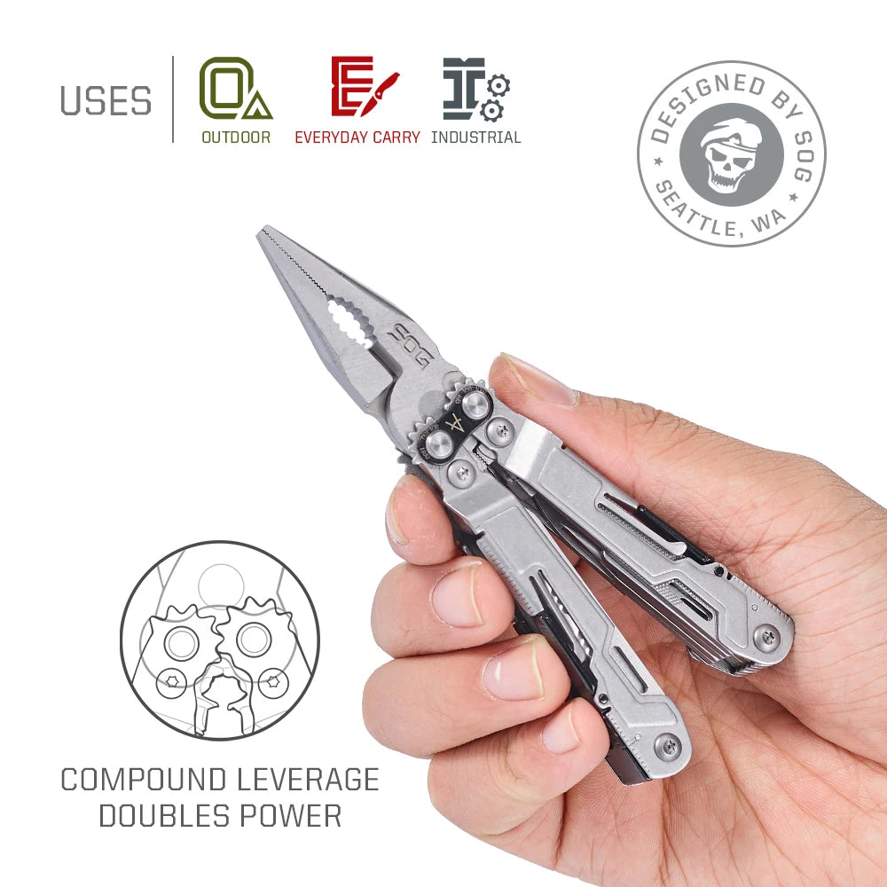 SOG PowerPint 18-in-1 Tactical Multi-Tool – Compact EDC for Outdoor Adventures