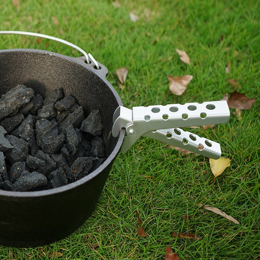 Anti-Scald Pot Clamp – Aluminum Alloy with Perforated Grip