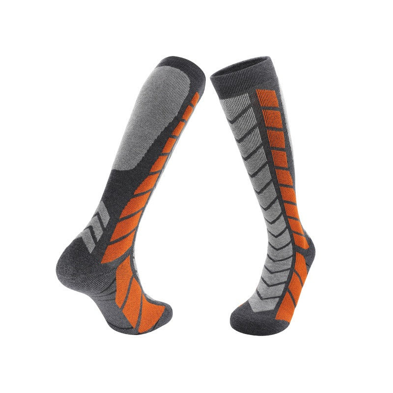 Outdoor Merino Wool Long Tube Socks – Full-Length Warmth, All-Day Endurance