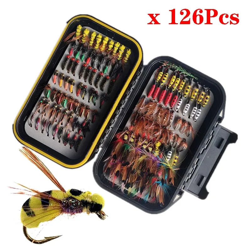 Fly Fishing Fly Kit – 40 / 78 / 126 PCS Mixed Styles