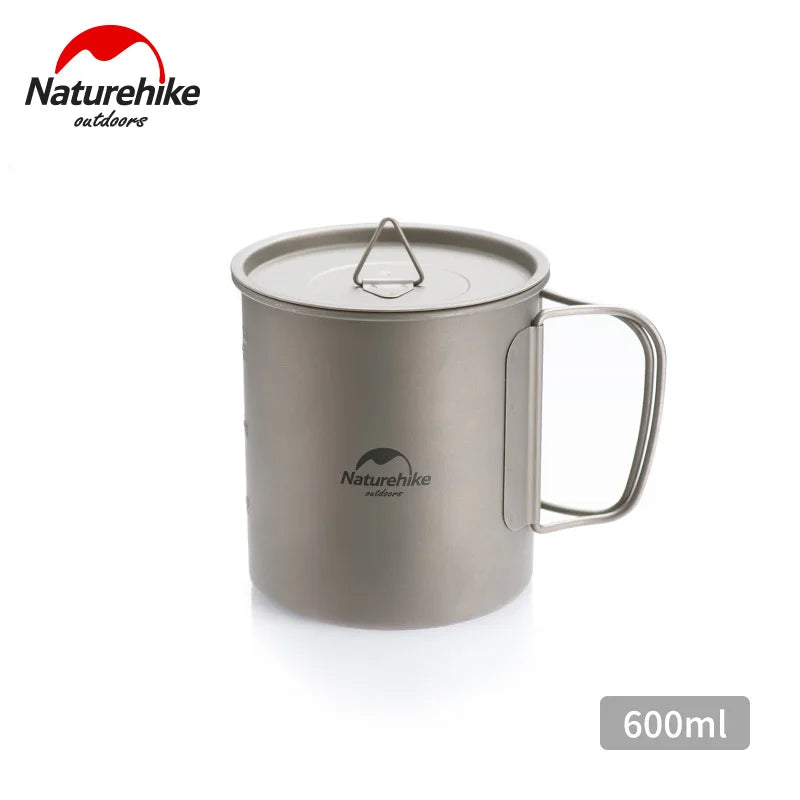 Naturehike Titanium Cup Camping Mug – Ultralight Tableware for Travel, Hiking & Outdoor Cooking