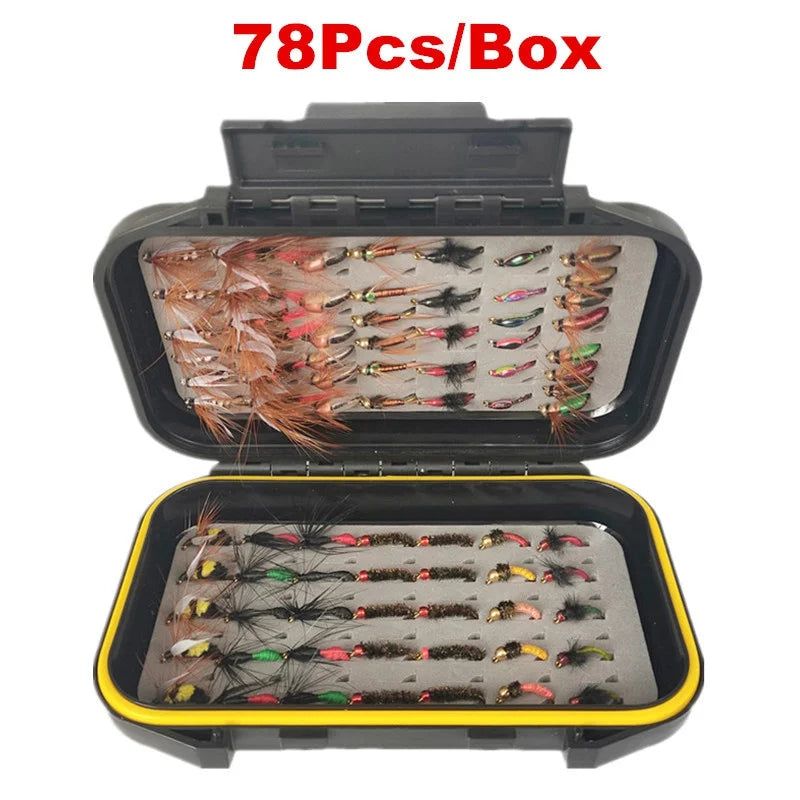 Fly Fishing Fly Kit – 40 / 78 / 126 PCS Mixed Styles