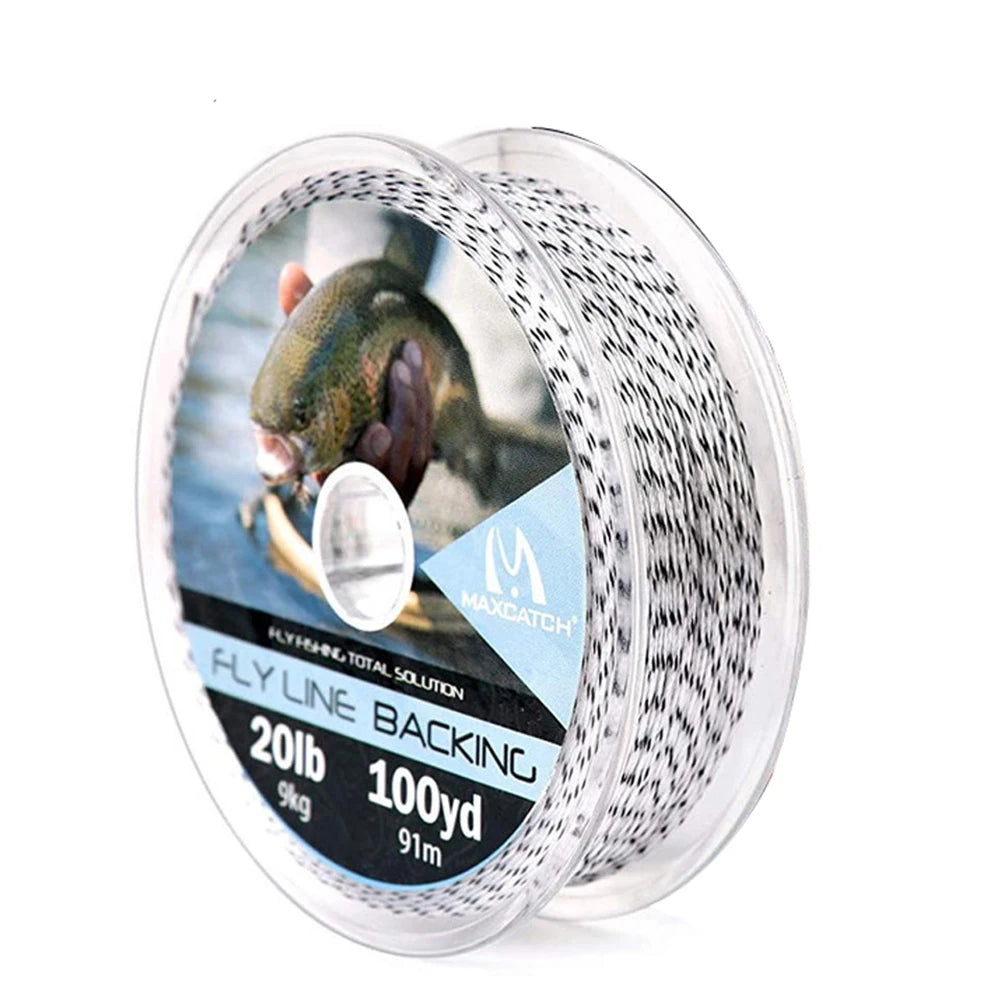 Maximumcatch Braided Backing Line – Fly Fishing Line (20/30LB, 50/100/300 Yards, Multi-Color)