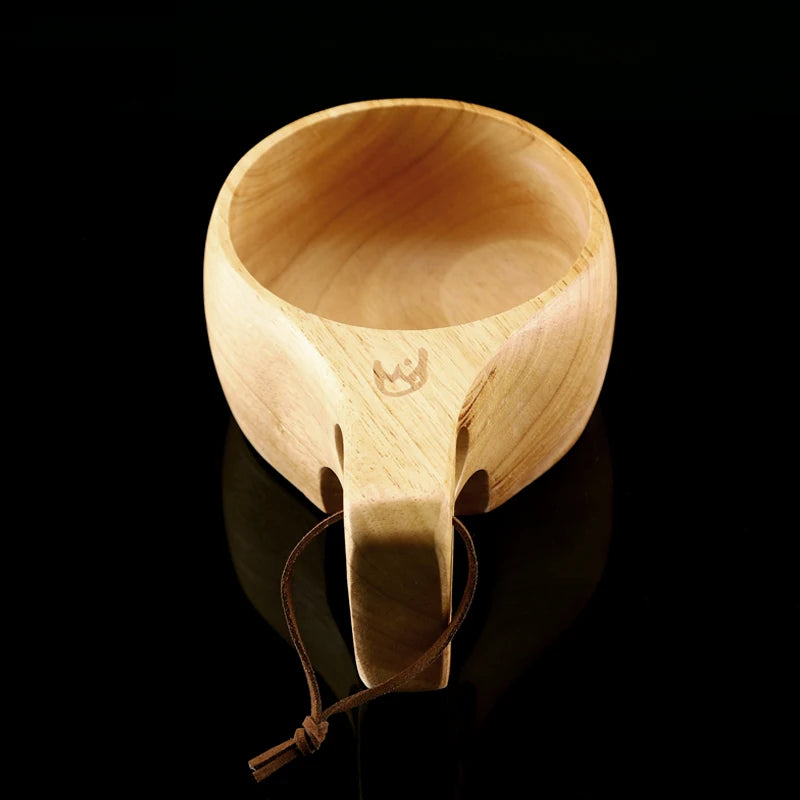 Fire Maple Ancest Bushcraft Wooden Cup — Nature-Inspired Craftsmanship for Outdoor Sipping