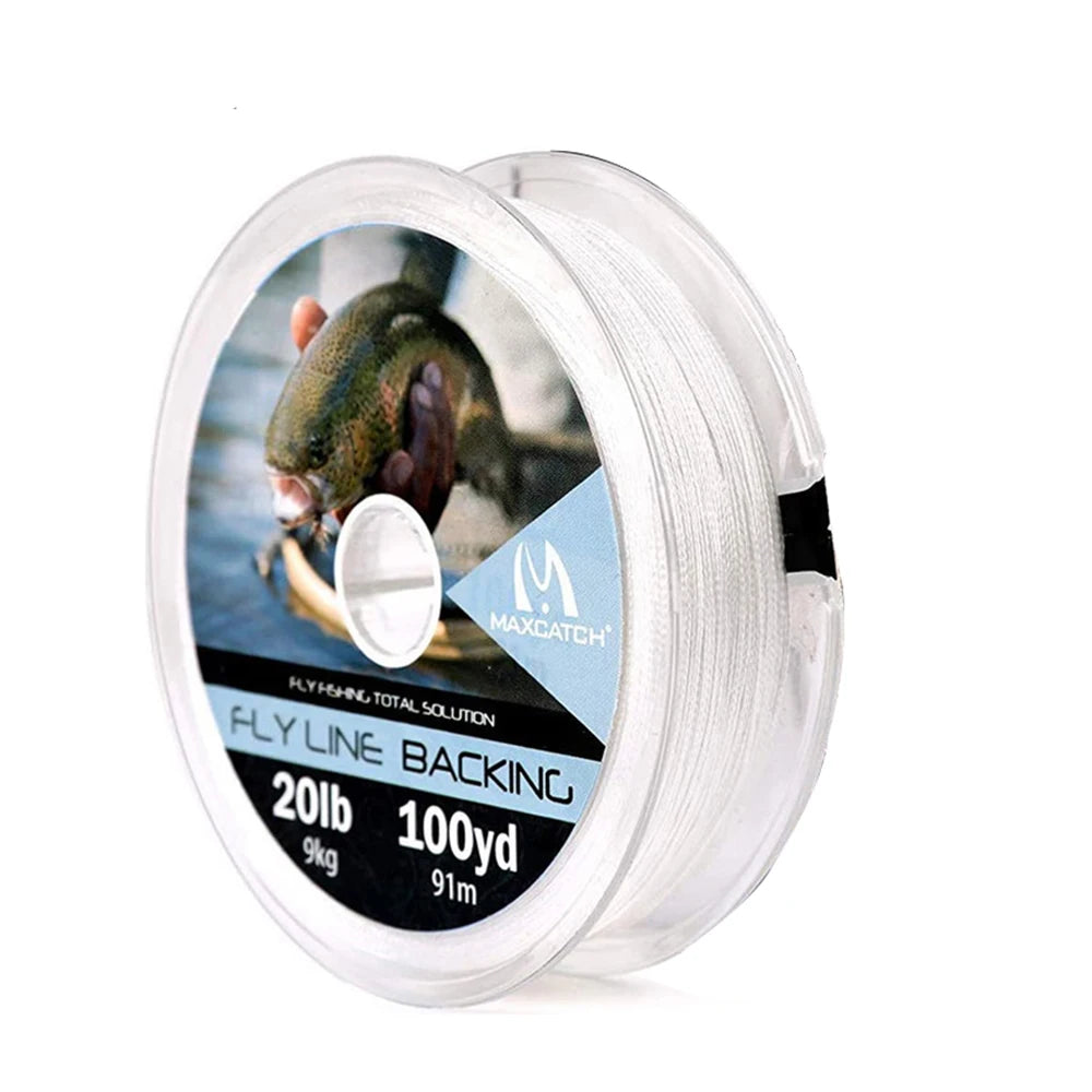 Maximumcatch Braided Backing Line – Fly Fishing Line (20/30LB, 50/100/300 Yards, Multi-Color)