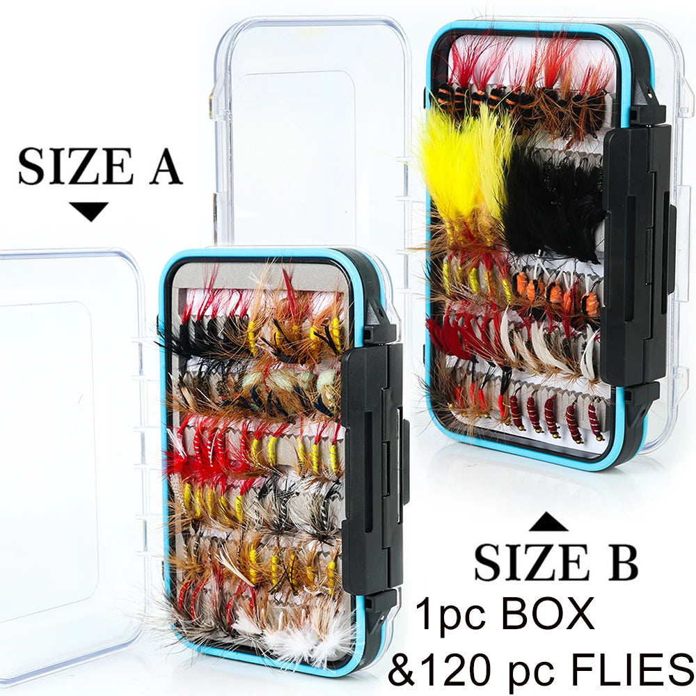 Maximumcatch Fly Fishing Flies Set – Streamer, Dry, Nymph, Wet Flies (#2–#14) for Trout & More