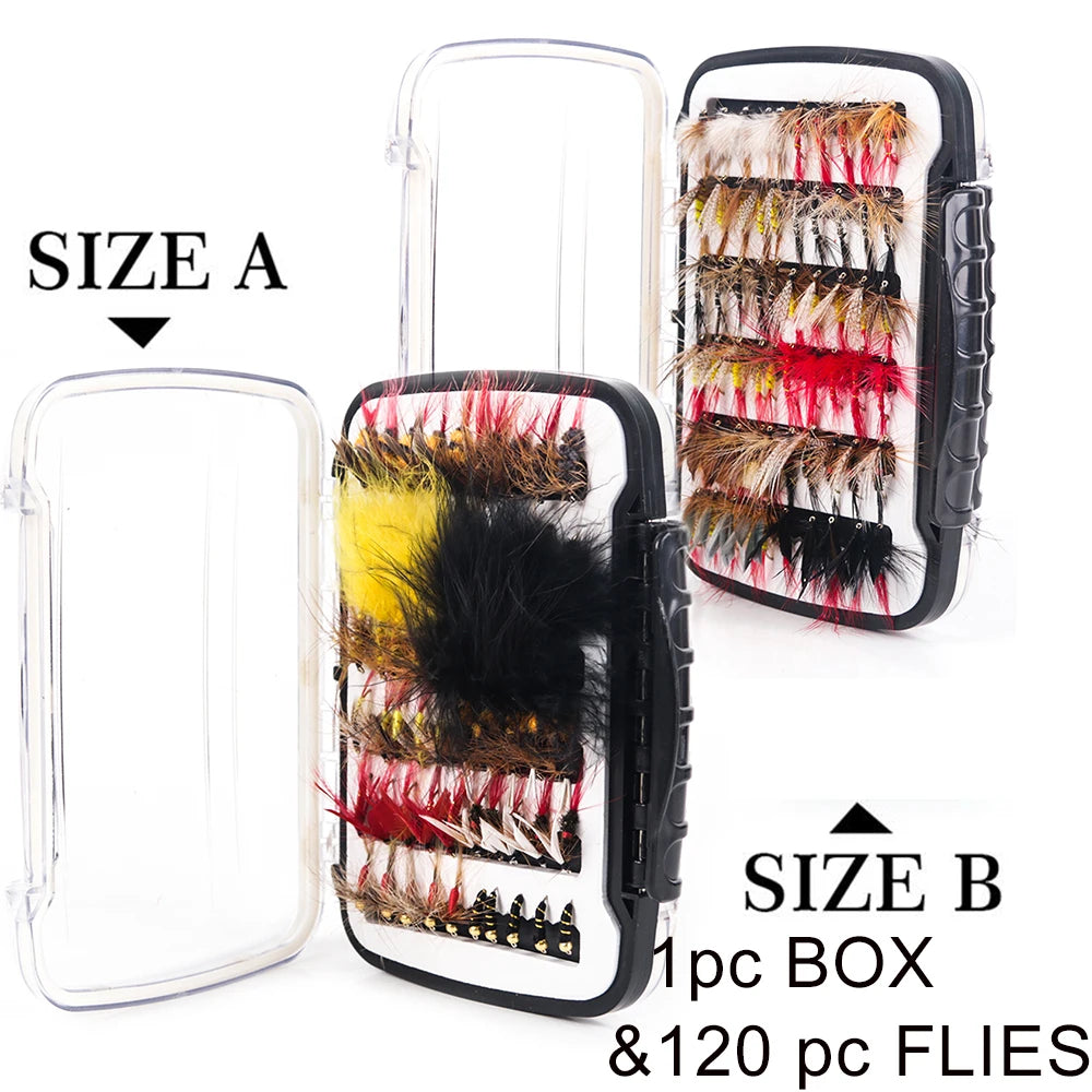 Maximumcatch Fly Fishing Flies Set – Streamer, Dry, Nymph, Wet Flies (#2–#14) for Trout & More