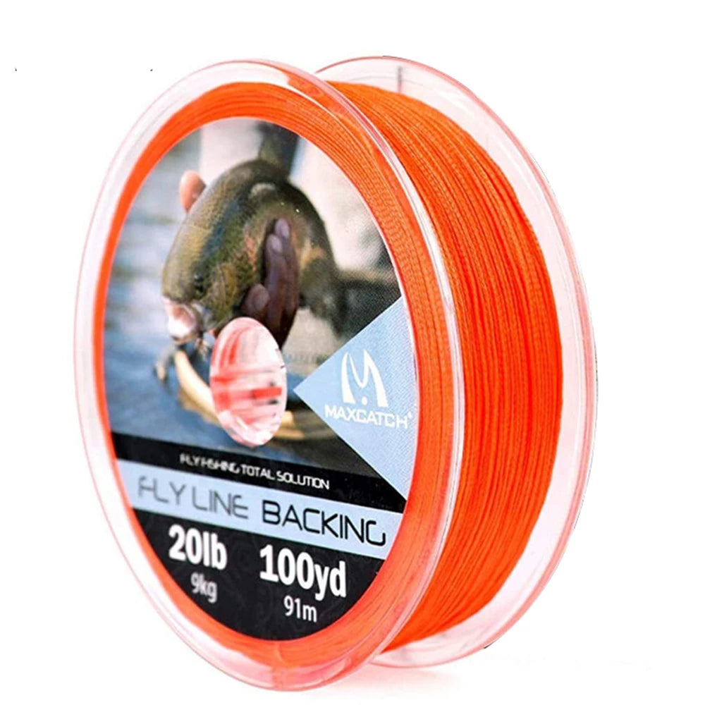 Maximumcatch Braided Backing Line – Fly Fishing Line (20/30LB, 50/100/300 Yards, Multi-Color)