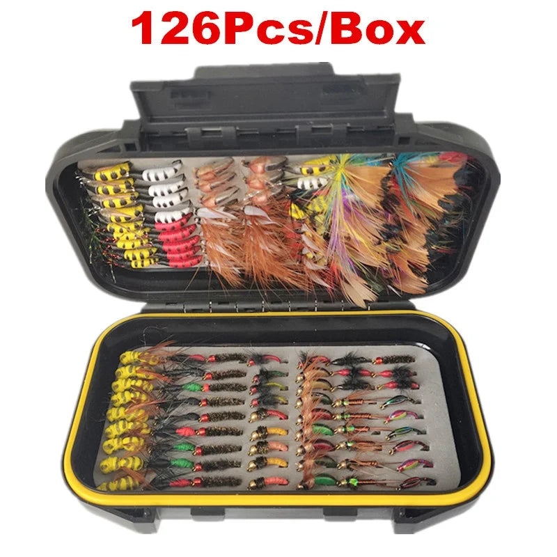 Fly Fishing Fly Kit – 40 / 78 / 126 PCS Mixed Styles