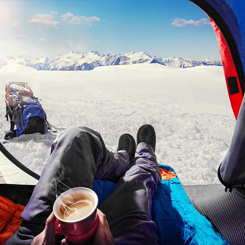 Naturehike Goose Down Slipper Boots – Waterproof, Windproof Thermal Footwear for Winter Camping, Hiking & Fishing